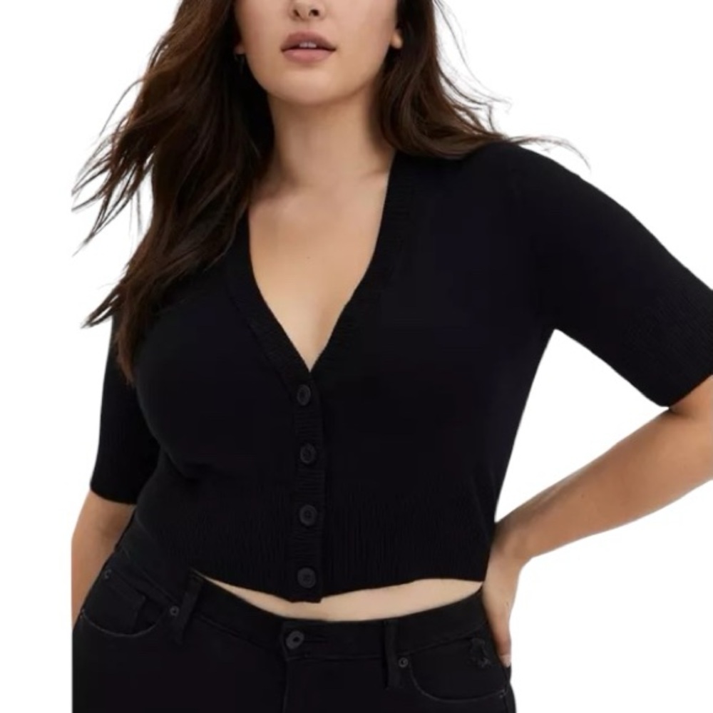 Torrid Black Shrug Crop Cardigan